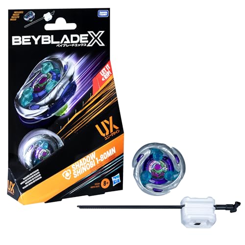 Hasbro Beyblade X Shadow Shinobi 1-80MN UX Starter Pack Kreisel und Starter Hasbro Beyblade X Shadow Shinobi 1-80MN UX Starter Pack Kreisel und Starter von Hasbro