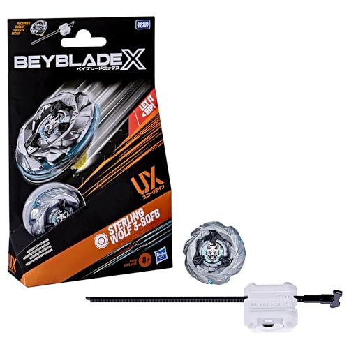 Hasbro Beyblade X Sterling Wolf 3-80FB UX Starter Pack Kreisel und Starter Hasbro Beyblade X Sterling Wolf 3-80FB UX Starter Pack Kreisel und Starter von Hasbro