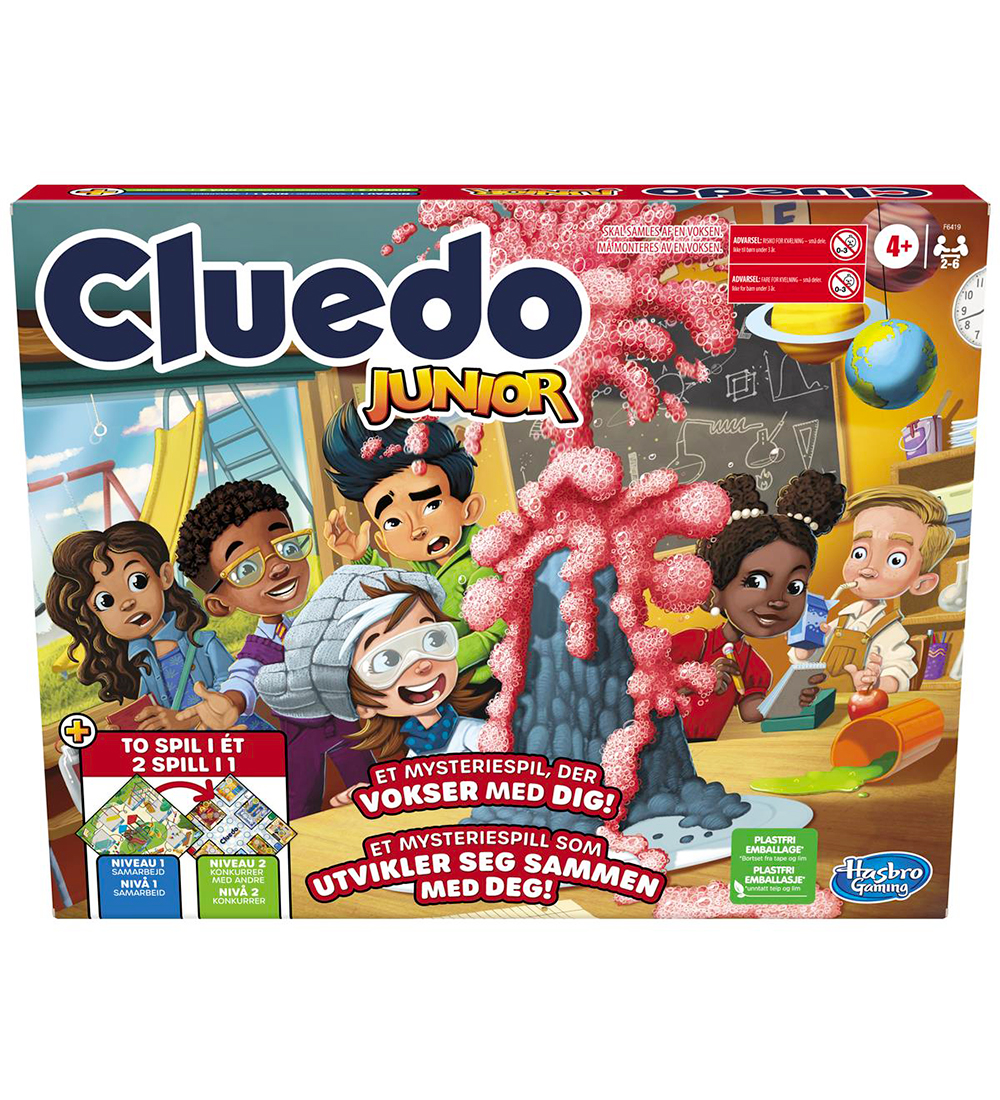 Hasbro Brettspiel - Cluedo Junior - 2-I-1 - Hasbro - One Size - Brettspiele von Hasbro