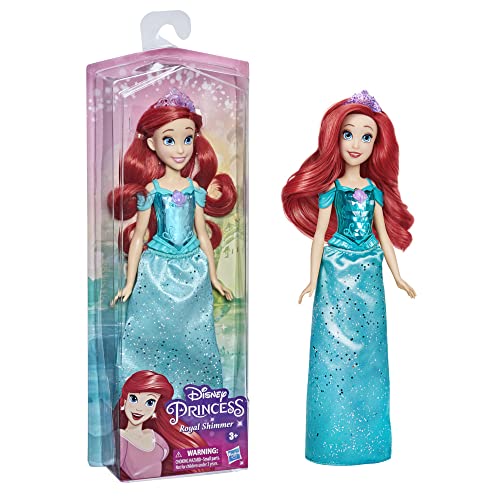 Disney Prinzessinnen Schimmerglanz Arielle Puppe, Modepuppe mit Rock und Accessoires, Spielzeug für Kinder ab 3 Jahren von Disney Princess