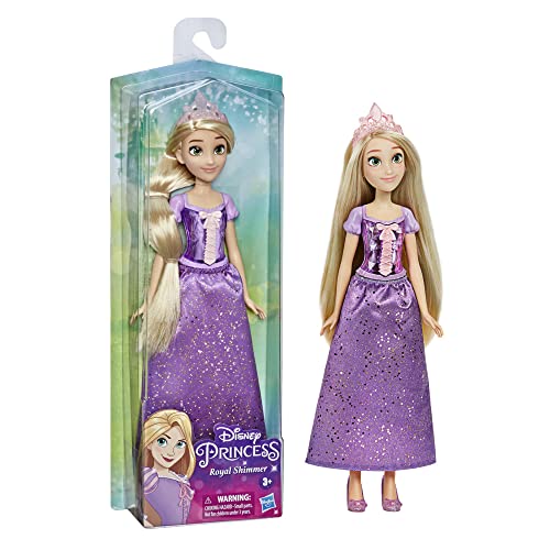 Disney Princess Royal Shimmer Rapunzel Doll, Fashion Doll with Skirt and Accessories, Toy for Kids Ages 3 and Up von Disney Princess