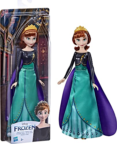 Hasbro Disney Prinzessinnen Die Eiskönigin 2 Schimmerglanz Königin Anna Modepuppe, Spielzeug für Kinder ab 3 Jahren, Multi, F3524 von Hasbro Disney Die Eiskönigin