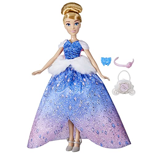 Hasbro Disney Prinzessinnen Prinzessin Cinderellas Kleidergalerie Modepuppe, 10 Outfit-Kombinationen, Spielzeug für Kinder ab 3 Jahren, F5043 von Disney Princess
