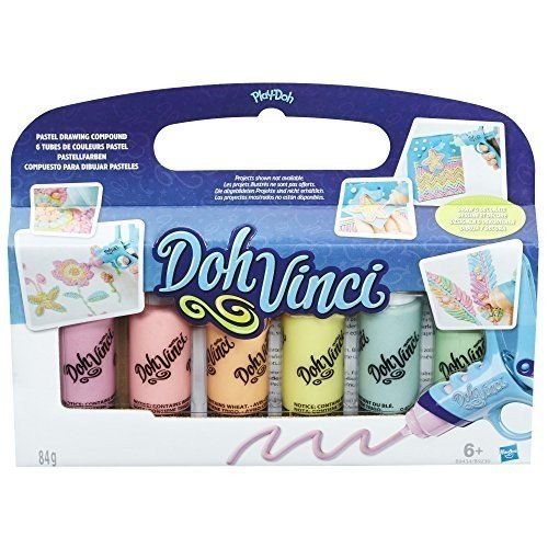 Hasbro DohVinci B9434ES0 - Bastelspielzeug, Pastelfarben, 6er Pack von Hasbro