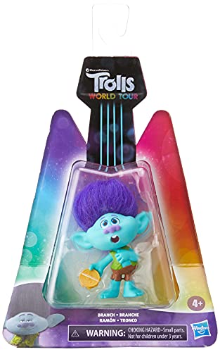 DreamWorks Trolls World Tour Branch, Puppe mit Tambourin, Spielzeug zum Film Trolls World Tour von Hasbro Trolls
