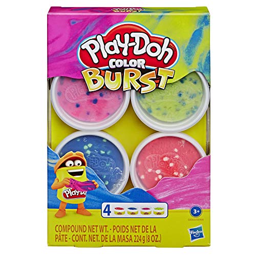 Hasbro E6966 Play-Doh-Color Burst 4er-Pack, M von Hasbro