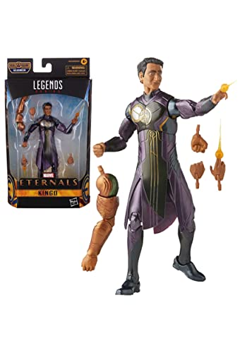 Hasbro Marvel Legends Series The Eternals 15 cm große Kingo Action-Figur, im Design zum Film, enthält 2 Accessoires, ab 4 Jahren, E95325X0, Multicolor von Marvel