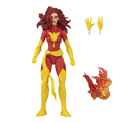 Hasbro F3978 Marvel Legends Series X-Men Classic Dark Phoenix 15,2 cm Actionfigur Spielzeug, 3 Zubehörteile, Mehrfarbig von Marvel