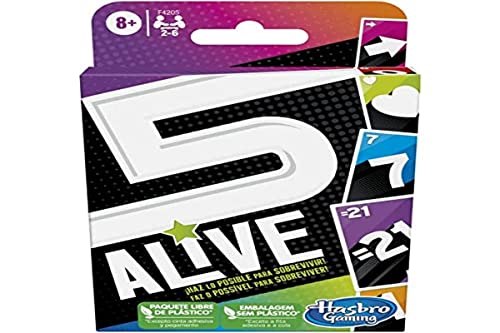 Hasbro Gaming - 5 Alive - Kartenspiel für Kinder - Lustiges Spiel für die ganze Familie - Kartenspiel für 2 bis 6 Spieler - Alter: 8+ von Hasbro Gaming