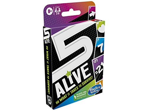 Hasbro Gaming - 5 Alive - Kartenspiel für Kinder - Lustiges Spiel für die ganze Familie - Kartenspiel für 2 bis 6 Spieler - Alter: 8+ von Hasbro Gaming