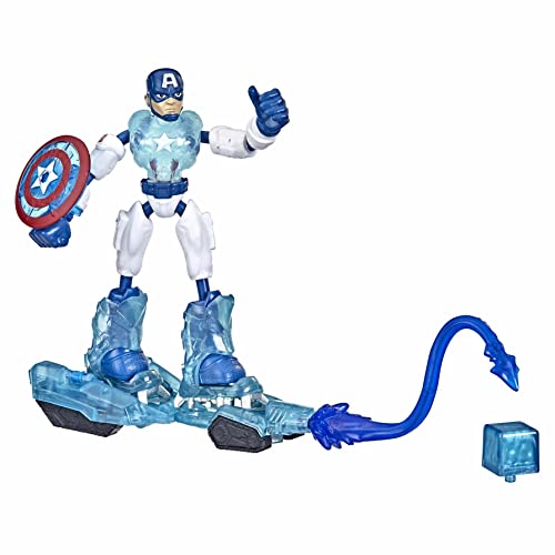 Hasbro Marvel Avengers Bend and Flex Missions Captain America Ice Mission Figure, 15-cm-Scale Bendable Toy for Ages 4 and Up, Multicolor, F5868 Hasbro Marvel Avengers Bend and Flex Missions Captain America Ice Mission Figure, 15-cm-Scale Bendable Toy for Ages 4 and Up, Multicolor, F5868 von Hasbro Avengers