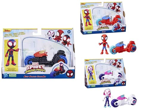 Hasbro F67775L0 Spiderman Spidey Marvel Figur Helden 10cm mit Motorrad, bunt Hasbro F67775L0 Spiderman Spidey Marvel Figur Helden 10cm mit Motorrad, bunt von Hasbro
