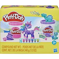 Hasbro F99325L0 - Play-Doh Glitzerknete, Funkelknete, 6 Dosen je 56g von Hasbro