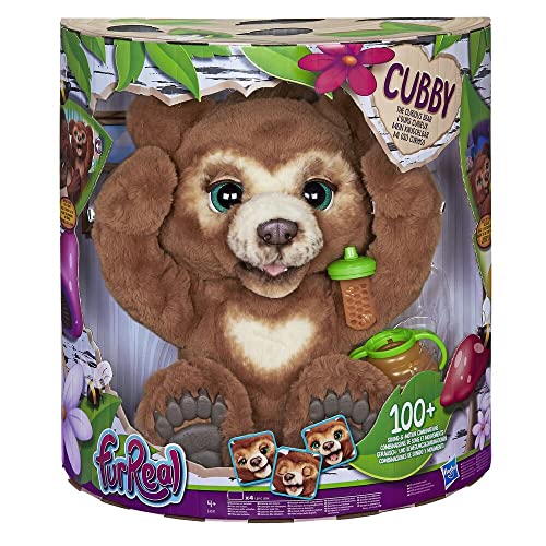 FurReal Cubby, Mein Knuddelbär, interaktives Plüschtier, ab 4 Jahren Braun von Hasbro