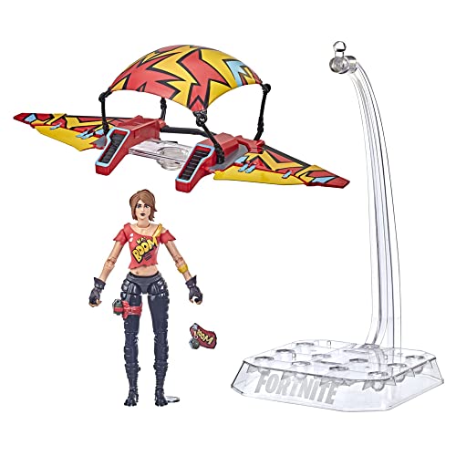 Hasbro Fortnite Victory Royale Series TNTina mit Gleiter, 15 cm große Action-Figur zum Sammeln mit Accessoires, ab 8 Jahren, Multi Hasbro Fortnite Victory Royale Series TNTina mit Gleiter, 15 cm große Action-Figur zum Sammeln mit Accessoires, ab 8 Jahren, Multi von Hasbro