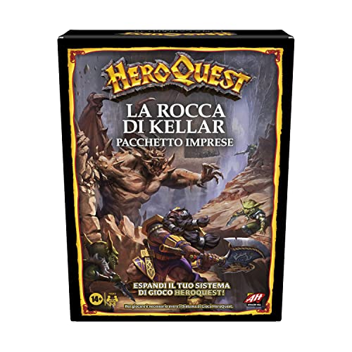 Avalon Hill, HeroQuest Der Felsen von Kellar, Unternehmenspaket, Fantasy Abenteuerspiel im Dungeon Crawler-Stil, um zu Spielen, müssen Sie das Basisspiel HeroQuest Avalon Hill, HeroQuest Der Felsen von Kellar, Unternehmenspaket, Fantasy Abenteuerspiel im Dungeon Crawler-Stil, um zu Spielen, müssen Sie das Basisspiel HeroQuest von Avalon Hill