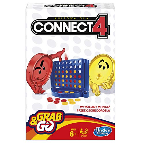 Hasbro Gaming Connect 4 Grab and Go, Portable 2 Spieler Spieler, tolles Reisespiel für Kinder ab 6 Jahren von Hasbro Gaming