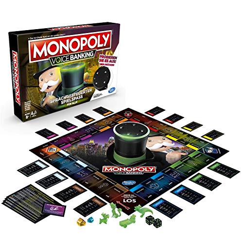 Hasbro Gaming E4816GC2 Monopoly Voice Banking, sprachgesteuerter Familienspiel ab 8 Jahren, Multicolor von Hasbro