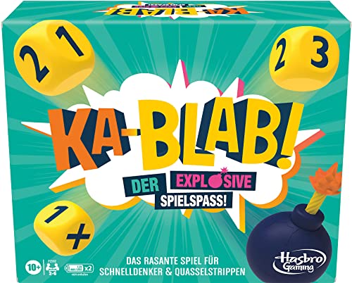 Hasbro Gaming Ka-Blab! Spiel für Familien, Teenager und Spiel für Kinder ab 10 Jahren, Kablab Spiel für Spieleabende für 2 – 6 Spieler Hasbro Gaming Ka-Blab! Spiel für Familien, Teenager und Spiel für Kinder ab 10 Jahren, Kablab Spiel für Spieleabende für 2 – 6 Spieler von Hasbro