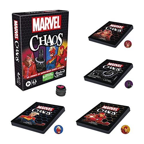 Hasbro Gaming Marvel Chaos, Kartenspiel mit Superhelden, FRANZÖSISCHE Version von Hasbro Gaming