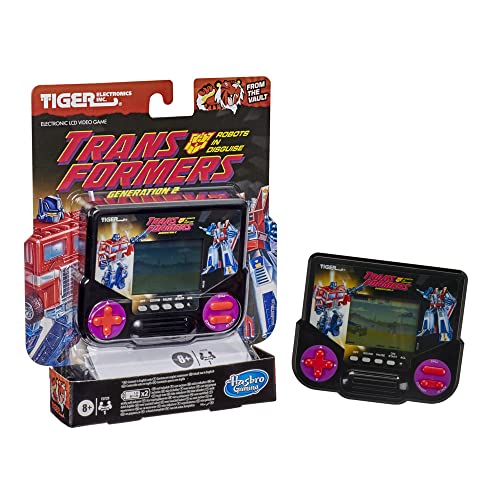 Hasbro Gaming Tiger Electronics Transformers Roboter in Disguise Generation 2 Elektronisches LCD-Videospiel, Retro-inspiriert, 1 Spieler, Handspiel, ab 8 Jahren von Hasbro