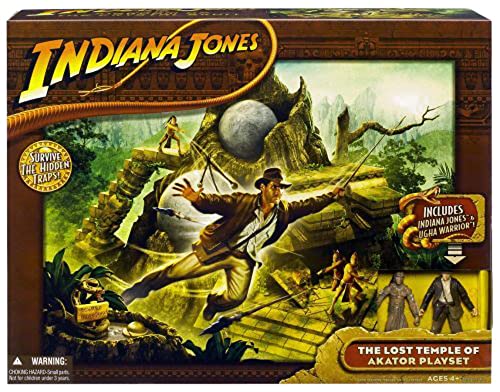 Hasbro Indiana Jones - Kingdom of The Crystal Skull/Königreich des Kristallschädels - The Lost Temple of Akator Play Set - incl. Indiana Jones & Ugha Warrior von Hasbro