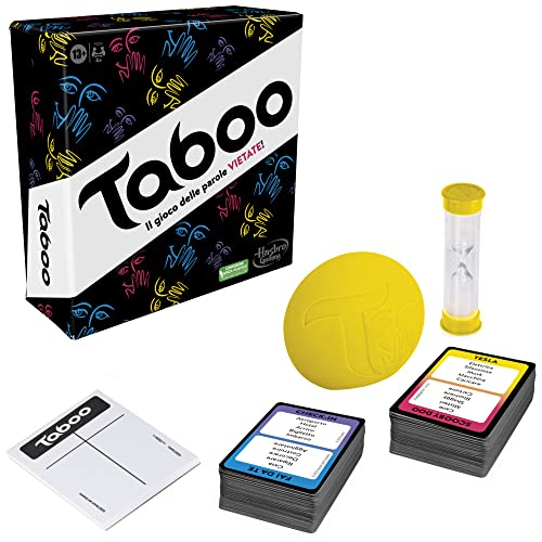 Klassisches Tabu Spiel, Partyspiel, Wörterspiel für Erwachsene und Teenager, Ratespiel für 4 und mehr Spieler, ab 13 Jahren von Hasbro