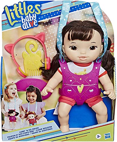Hasbro Littles Baby Alive Carry'n Go Squad Puppe mit Gürteltasche und Zubehör E7175 von Hasbro