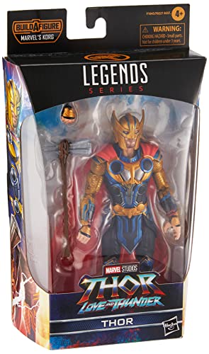 Hasbro Marvel Legends Thor: Love and Thunder 15 cm große Thor Action-Figur zum Sammeln, 3 Accessoires, Multi (F1045) von Marvel