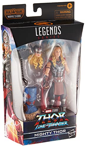 Hasbro Marvel Legends Thor: Love and Thunder 15 cm große Mighty Thor Action-Figur, 4 Accessoires, 1 Build-A-Figure Element, Multi, F1060 von Marvel