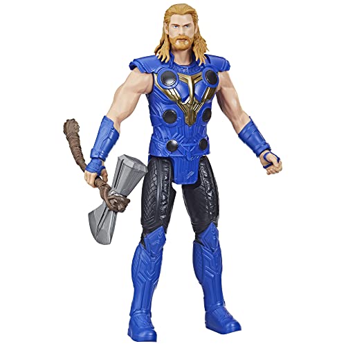 Hasbro Marvel Avengers Titan Hero Serie Thor, 30 cm große Figur zu Thor: Love and Thunder, für Kinder ab 4 Jahren, Multi (F4135) von Marvel