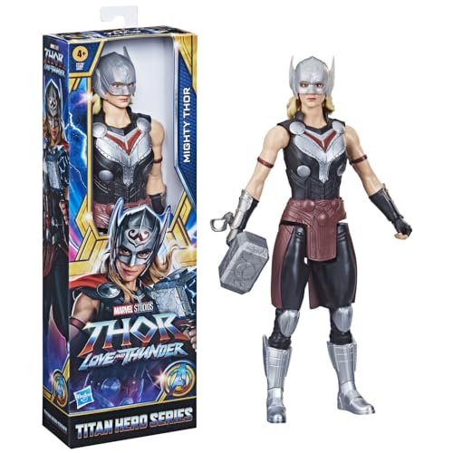 Hasbro Marvel Avengers Titan Hero Series Mighty Thor Toy, 30-cm-scale Thor: Love and Thunder Figure for Children Aged 4 and Up Hasbro Marvel Avengers Titan Hero Series Mighty Thor Toy, 30-cm-scale Thor: Love and Thunder Figure for Children Aged 4 and Up von Marvel