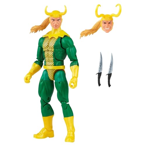 Marvel Legends Series Loki, Retroverpackung, 15 cm große Action-Figur, 3 Accessoires von Marvel