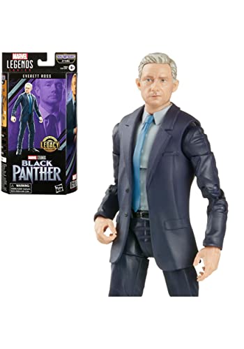 Marvel Hasbro Legends Series Black Panther Legacy Collection 15 cm große Everett Ross Figur, Accessoire, 3 Build-A-Figure Teile, Multi, F6844 Marvel Hasbro Legends Series Black Panther Legacy Collection 15 cm große Everett Ross Figur, Accessoire, 3 Build-A-Figure Teile, Multi, F6844 von Marvel