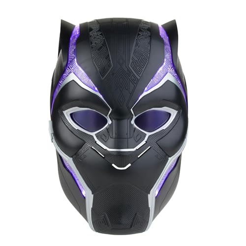 Hasbro Marvel Legends Series Black Panther elektronischer Premium Helm mit Lichtern und klappbaren Linsen, Rollenspielartikel, F3453, Multi von Marvel
