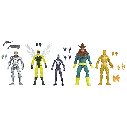 Marvel Legends Series Spider-Man 5er-Pack, 15 cm große Action-Figuren, 14 Accessoires, für Kinder ab 4 Jahren[Exklusiv bei Amazon] von Marvel