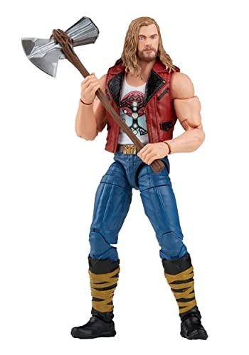 Hasbro Marvel Legends Thor: Love and Thunder 15 cm große Ravager Thor Action-Figur, 1 Accessoire, 1 Build-A-Figure Element F1408 Multi von Marvel