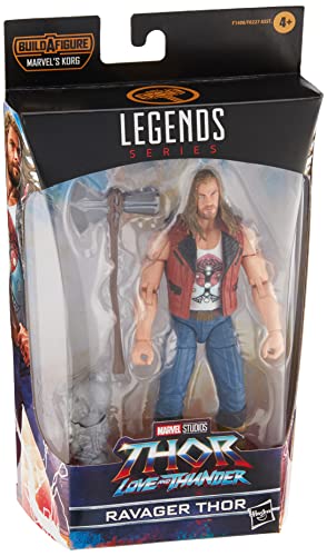 Hasbro Marvel Legends Thor: Love and Thunder 15 cm große Ravager Thor Action-Figur, 1 Accessoire, 1 Build-A-Figure Element F1408 Multi von Marvel