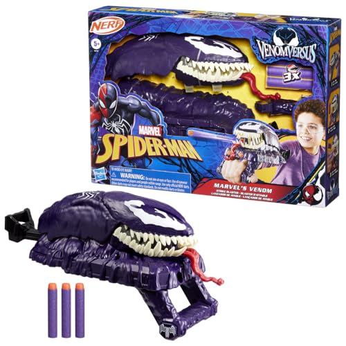 Hasbro Marvel Spider-Man VenomVersus Marvel's Venom Action Blaster, Nerf Spider-Man Rollenspielzeug Hasbro Marvel Spider-Man VenomVersus Marvel's Venom Action Blaster, Nerf Spider-Man Rollenspielzeug von Marvel