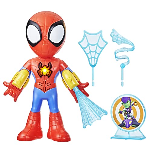Marvel Spidey und Seine Super-Freunde elektronischer Spidey, Action-Figur (25 cm) mit Lichtern und Sounds, Vorschulspielzeug, für Kinder ab 3 von Marvel