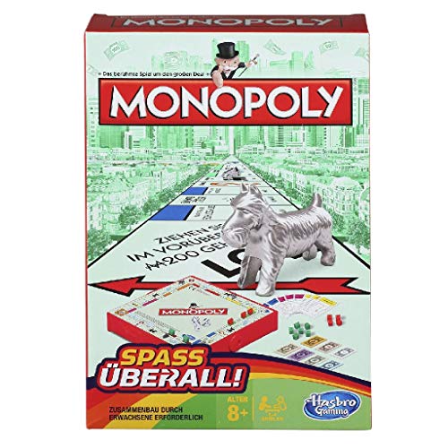 Hasbro Monopoly B1002100 - Monopoly Kompakt Reisespiel von Hasbro