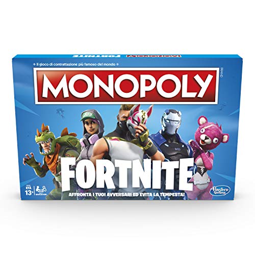 Hasbro Monopoly Fortnite Brettspiel (italienische Version) mehrfarbig von Monopoly