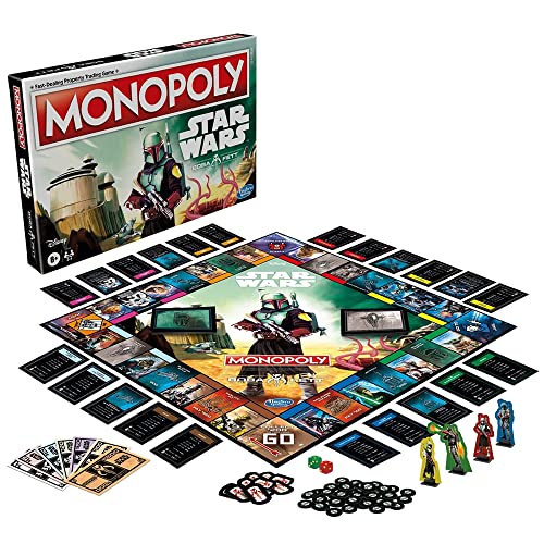 Hasbro Monopoly: Star Wars Boba Fett Edition Brettspiel für Kinder ab 8 Jahren ENGLISCHE Version von Hasbro Gaming