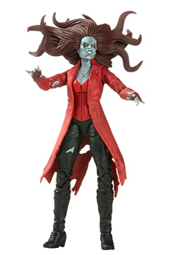 Hasbro Marvel Legends Series MCU Disney Plus Zombie Scarlet Witch Marvel Action-Figur, 2 Accessoires, 1 Build-A-Figure Element von Marvel