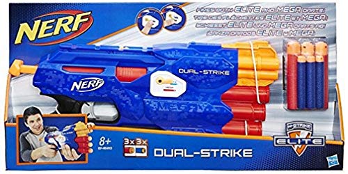 NERF Hasbro B4620EU4 - N-Strike Elite Dual-Strike, Spielzeugblaster von Hasbro