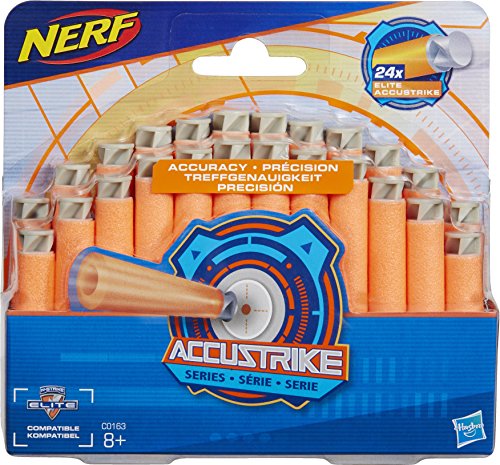 NERF Hasbro C0163EU40 ACCUSTRIKE Dart Nachfüllpack, Spielzeugblasterzubehör, 24er Pack von NERF