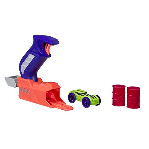 Hasbro Nerf C0781EL20 Nitro ThrottleShot Blitz Druckguss-Spielzeug, EIN-Schuss-Blaster mit Soft Racer von Hasbro