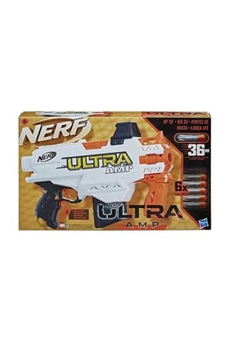 NERF Ultra Amp motorisierter Blaster, 6-Dart Clip-Magazin, 6 Ultra Darts, Ultra Darts kompatibel, N-A von NERF