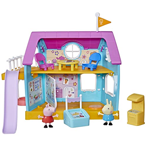 Peppa Pig Hasbro Kids Clubhouse Vorschulspielzeug mit Soundeffekten, inklusive 2 Figuren und 7 Zubehörteilen, ab 3 Jahren von Peppa Pig