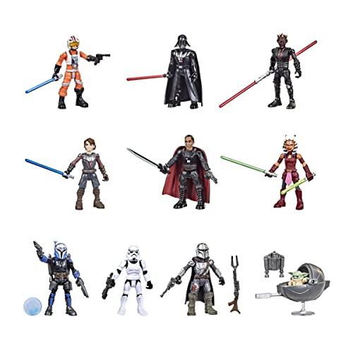 Star Wars Mission Fleet Figuren 10er-Pack, 6 cm große Figuren, 19 Accessoires, Spielzeug für Kinder ab 4 Jahren von Star Wars